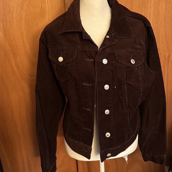 Lands' End Jackets & Coats Lands End Corduroy Womens Brown Jacket